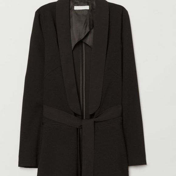 NWT Belted Tie Jacket Blazer - Picture 3 of 9